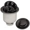 Ruvati Deep Basket Strainer Drain for Kitchen Sinks all Metal 3-1/2 inch Gunmetal Black Stainless Steel RVA1027BL - alternate 1
